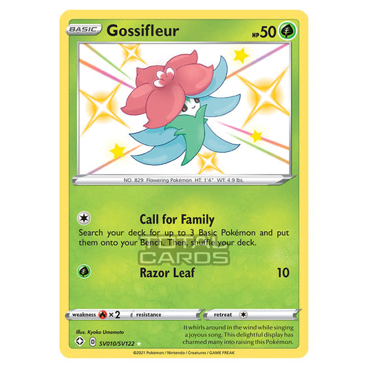 Pokemon - Sword & Shield - Shining Fates - Gossifleur - SV010/SV122