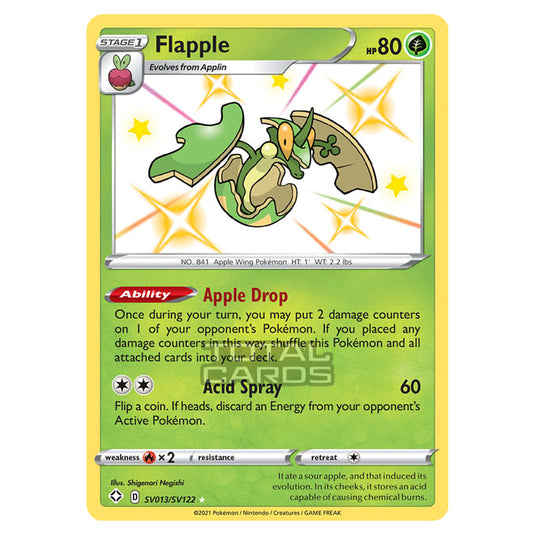 Pokemon - Sword & Shield - Shining Fates - Flapple - SV013/SV122