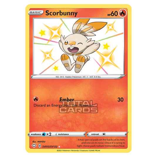 Pokemon - Sword & Shield - Shining Fates - Scorbunny - SV015/SV122