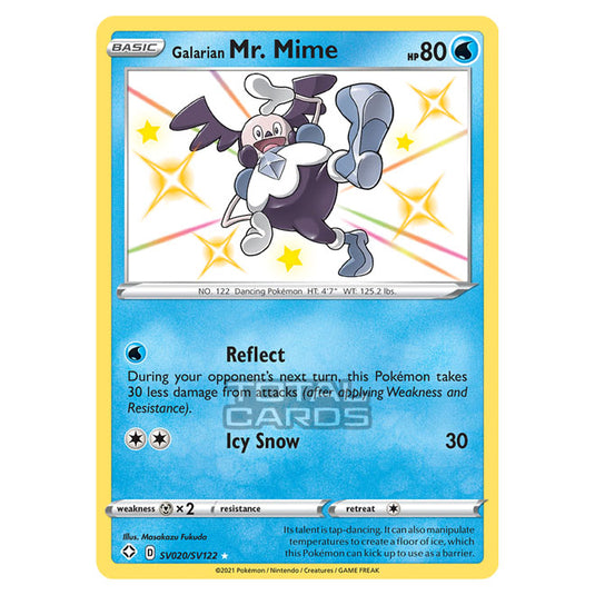 Pokemon - Sword & Shield - Shining Fates - Galarian Mr. Mime - SV020/SV122