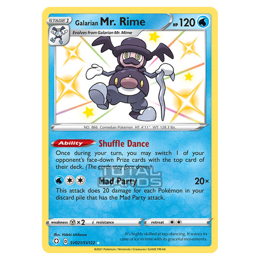 Pokemon - Sword & Shield - Shining Fates - Galarian Mr. Rime - SV021/SV122