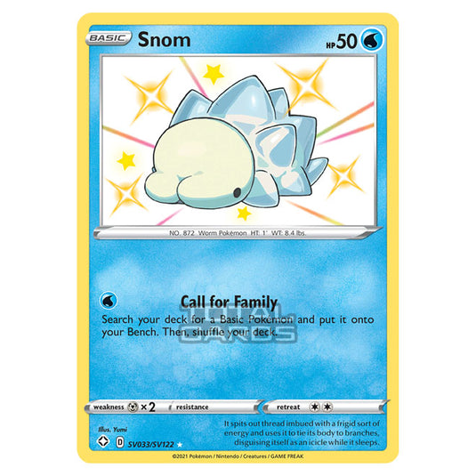 Pokemon - Sword & Shield - Shining Fates - Snom - SV033/SV122