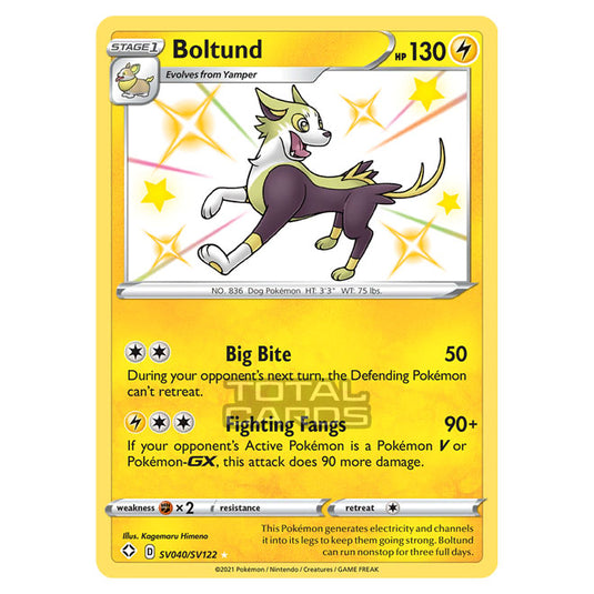 Pokemon - Sword & Shield - Shining Fates - Boltund - SV040/SV122