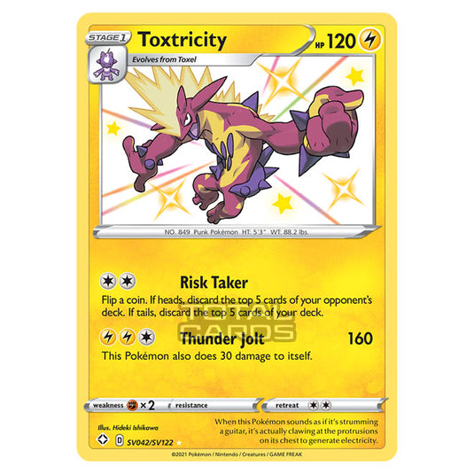 Pokemon - Sword & Shield - Shining Fates - Toxtricity - SV042/SV122