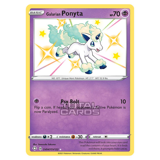 Pokemon - Sword & Shield - Shining Fates - Galarian Ponyta - SV047/SV122