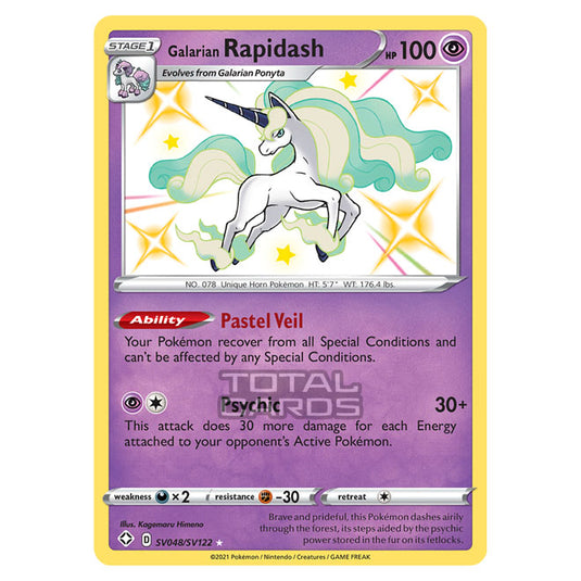 Pokemon - Sword & Shield - Shining Fates - Galarian Rapidash - SV048/SV122