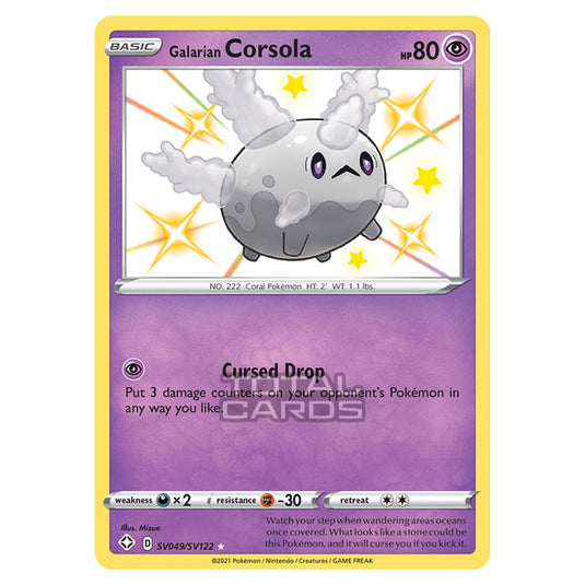 Pokemon - Sword & Shield - Shining Fates - Galarian Corsola - SV049/SV122