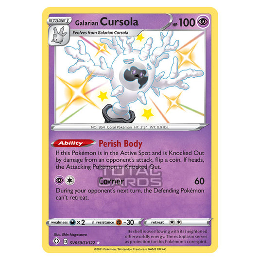 Pokemon - Sword & Shield - Shining Fates - Galarian Cursola - SV050/SV122