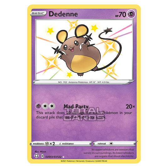 Pokemon - Sword & Shield - Shining Fates - Dedenne - SV051/SV122