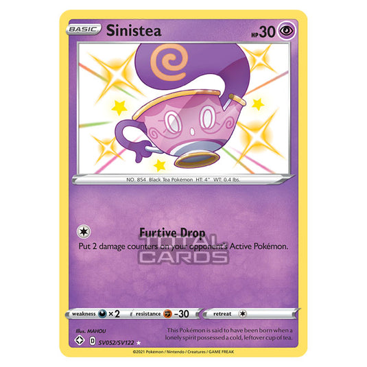 Pokemon - Sword & Shield - Shining Fates - Sinistea - SV052/SV122