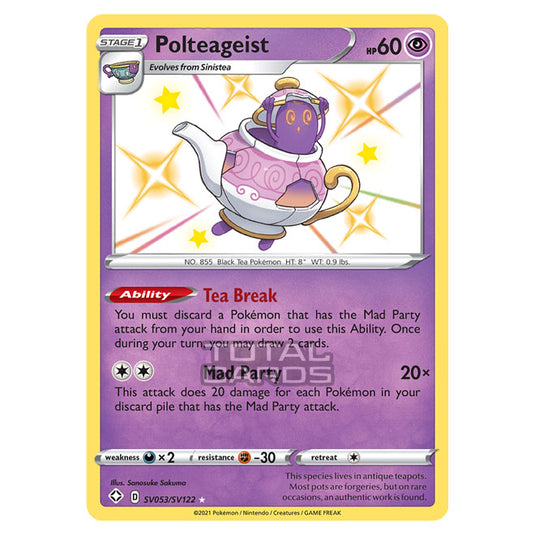 Pokemon - Sword & Shield - Shining Fates - Polteageist - SV053/SV122