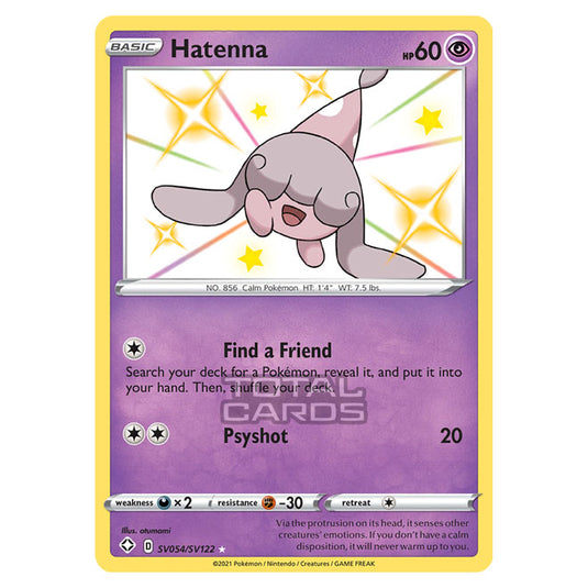 Pokemon - Sword & Shield - Shining Fates - Hatenna - SV054/SV122