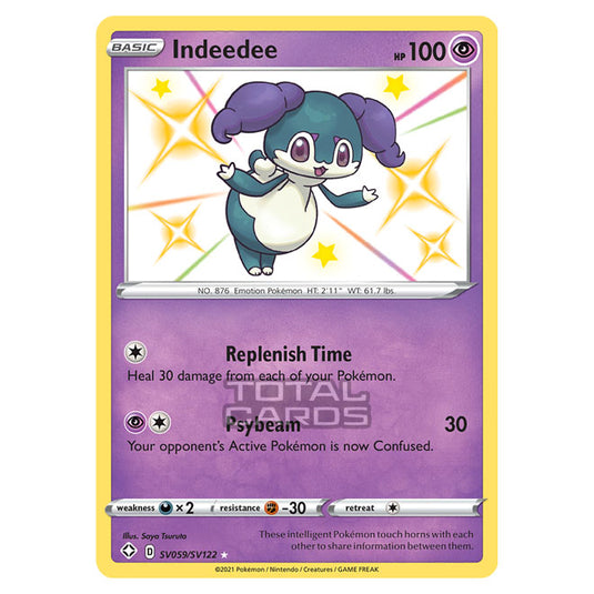 Pokemon - Sword & Shield - Shining Fates - Indeedee - SV059/SV122