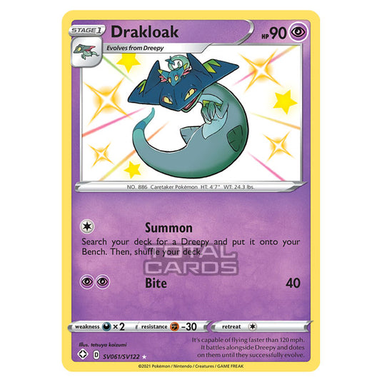 Pokemon - Sword & Shield - Shining Fates - Drakloak - SV061/SV122