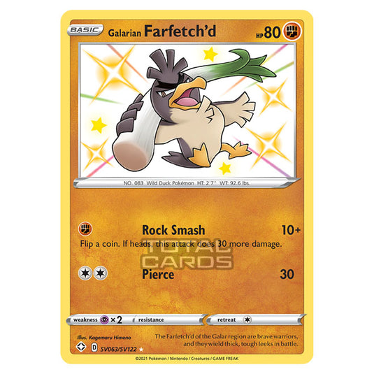 Pokemon - Sword & Shield - Shining Fates - Galarian Farfetch'd - SV063/SV122