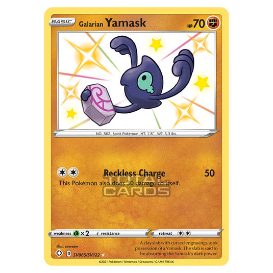 Pokemon - Sword & Shield - Shining Fates - Galarian Yamask - SV065/SV122