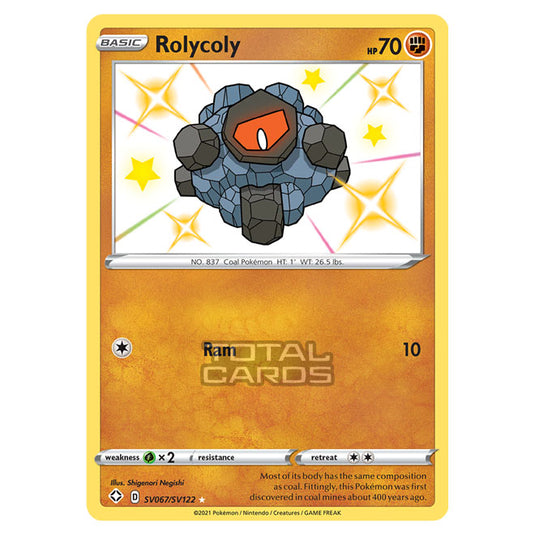 Pokemon - Sword & Shield - Shining Fates - Rolycoly - SV067/SV122