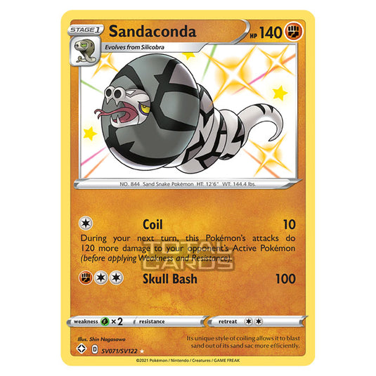 Pokemon - Sword & Shield - Shining Fates - Sandaconda - SV071/SV122