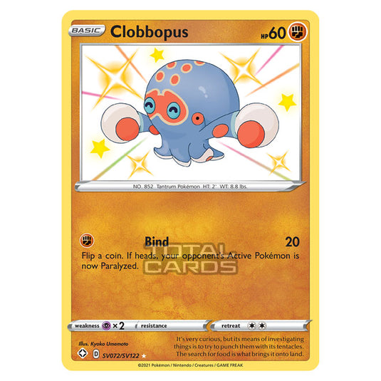 Pokemon - Sword & Shield - Shining Fates - Clobbopus - SV072/SV122