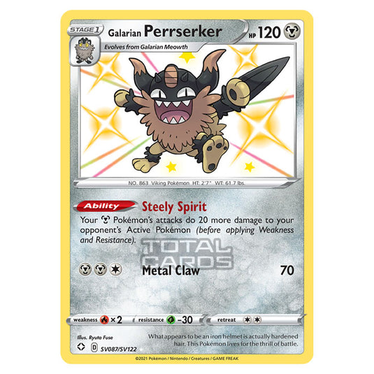 Pokemon - Sword & Shield - Shining Fates - Galarian Perrserker - SV087/SV122