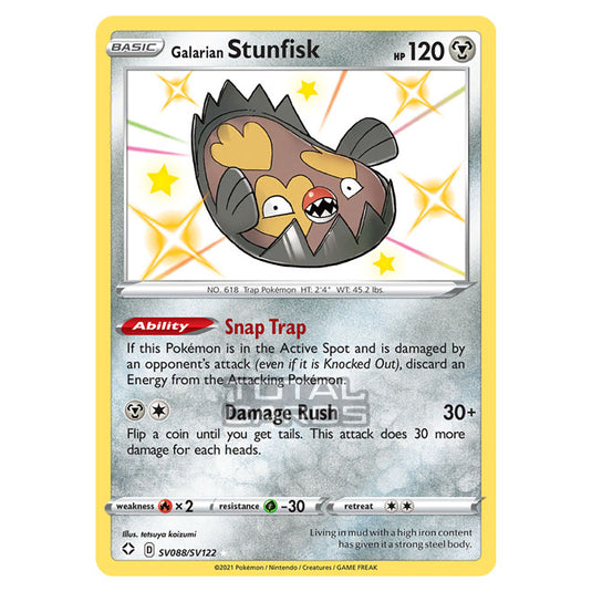 Pokemon - Sword & Shield - Shining Fates - Galarian Stunfisk - SV088/SV122