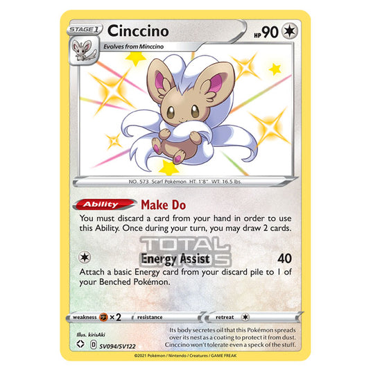 Pokemon - Sword & Shield - Shining Fates - Cinccino - SV094/SV122