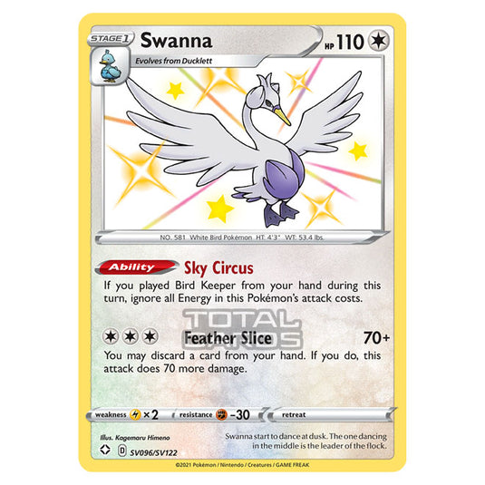 Pokemon - Sword & Shield - Shining Fates - Swanna - SV096/SV122