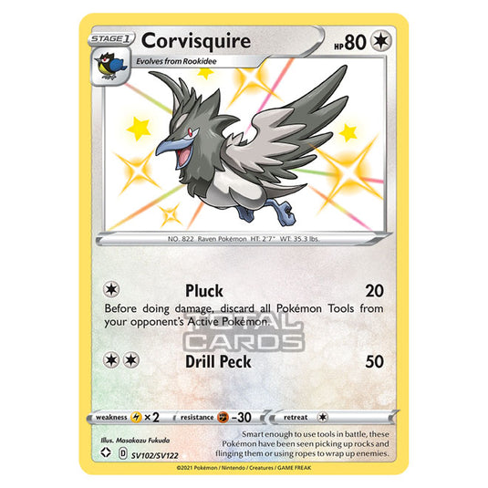 Pokemon - Sword & Shield - Shining Fates - Corvisquire - SV102/SV122