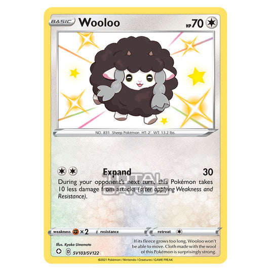 Pokemon - Sword & Shield - Shining Fates - Wooloo - SV103/SV122