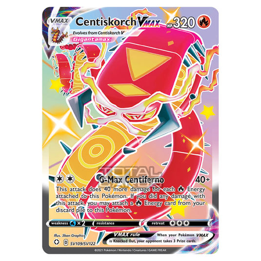 Pokemon - Sword & Shield - Shining Fates - Centiskorch VMAX - SV109/SV122