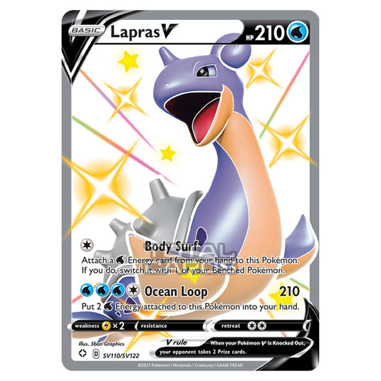 Pokemon - Sword & Shield - Shining Fates - Lapras V - SV110/SV122