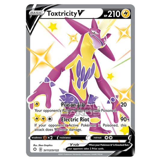 Pokemon - Sword & Shield - Shining Fates - Toxtricity V - SV112/SV122