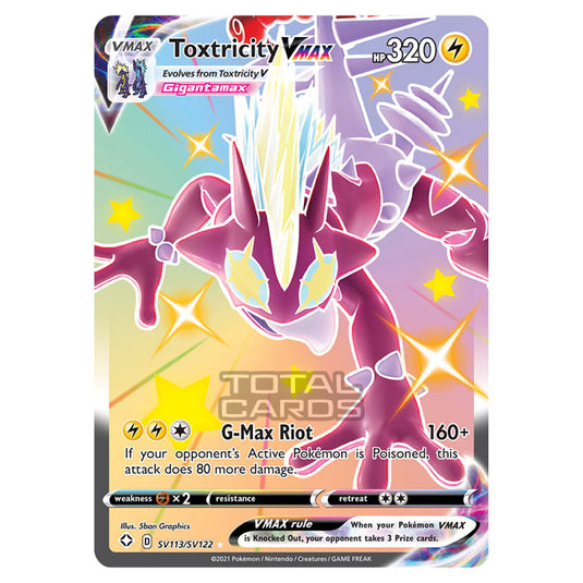 Pokemon - Sword & Shield - Shining Fates - Toxtricity VMAX - SV113/SV1 Pokemon - Sword & Shield - Shining Fates - Toxtricity VMAX - SV113/SV1