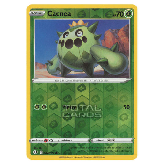 Pokemon - Sword & Shield - Shining Fates - Cacnea - 004/72 - (Reverse Holo)