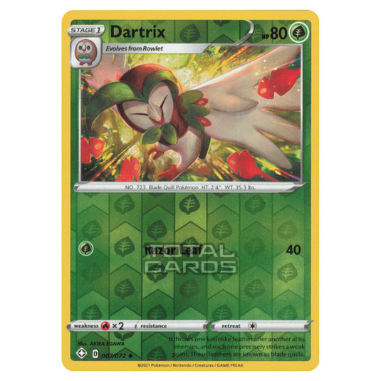 Pokemon - Sword & Shield - Shining Fates - Dartrix - 007/72 - (Reverse Holo)