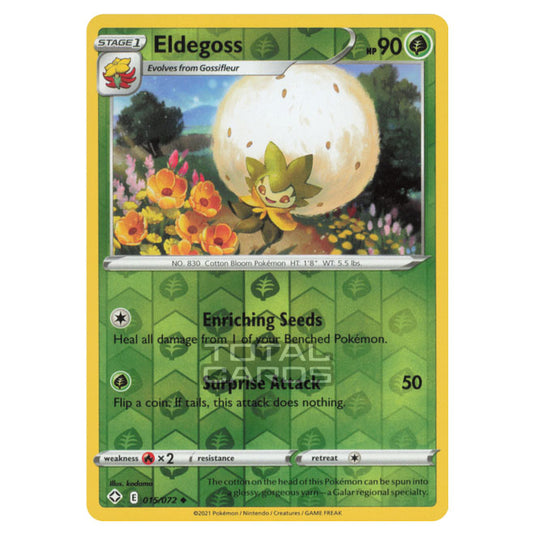 Pokemon - Sword & Shield - Shining Fates - Eldegoss - 015/72 - (Reverse Holo)