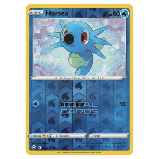 Pokemon - Sword & Shield - Shining Fates - Horsea - 020/72 - (Reverse Holo)