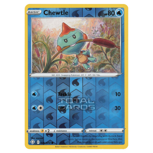shiny chewtle pokemon card Pokemon - Sword & Shield - Shining Fates - Chewtle - 026/72