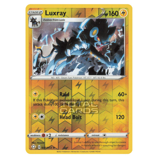 Pokemon - Sword & Shield - Shining Fates - Luxray - 033/72 - (Reverse Holo)