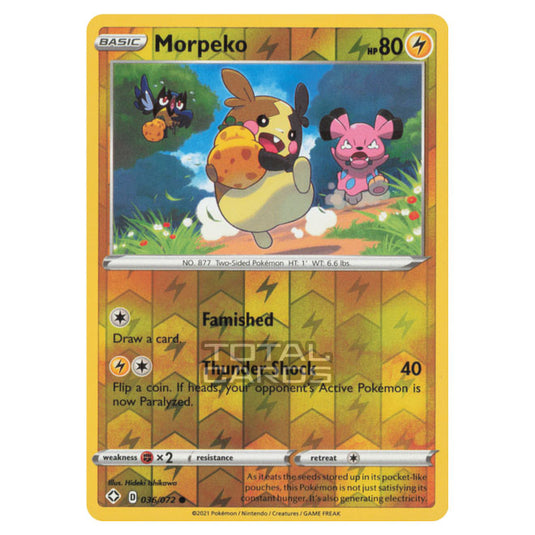 Pokemon - Sword & Shield - Shining Fates - Morpeko - 036/72 - (Reverse Holo)