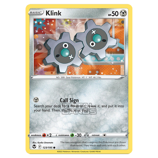 Pokemon - Sword & Shield - Silver Tempest - Klink - 123/195