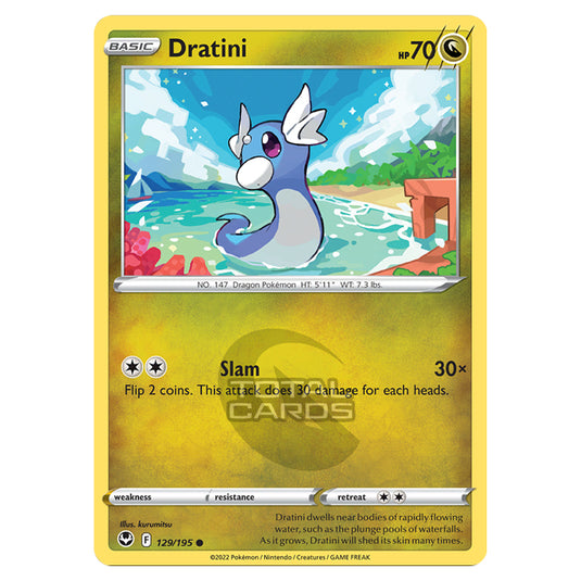 Pokemon - Sword & Shield - Silver Tempest - Dratini - 129/195