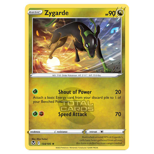 Pokemon - Sword & Shield - Silver Tempest - Zygarde - 134/195