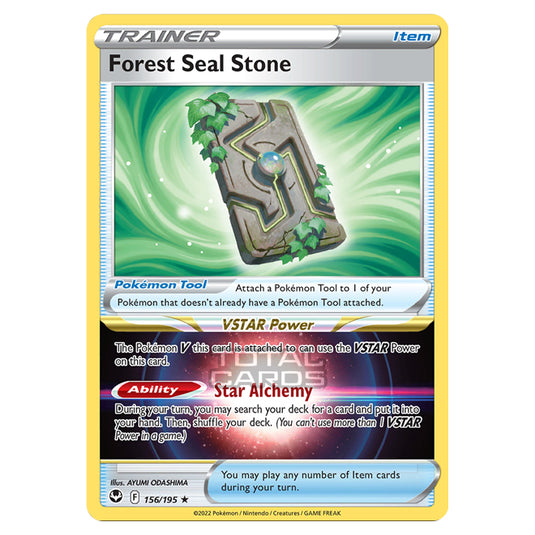 Pokemon - Sword & Shield - Silver Tempest - Forest Seal Stone - 156/195