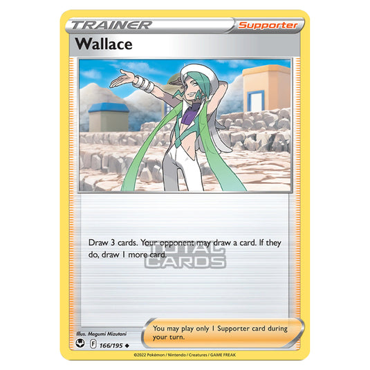 Pokemon - Sword & Shield - Silver Tempest - Wallace - 166/195