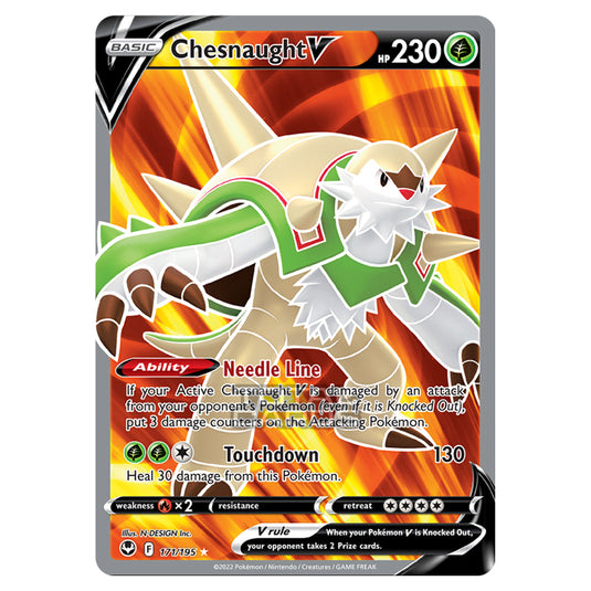 Pokemon - Sword & Shield - Silver Tempest - Chesnaught V - 171/195