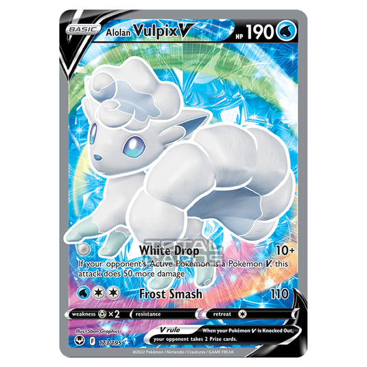 Pokemon - Sword & Shield - Silver Tempest - Alolan Vulpix V - 173/195