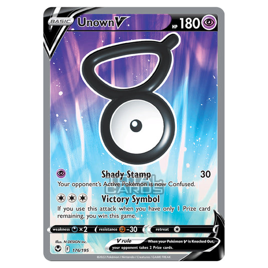 Pokemon - Sword & Shield - Silver Tempest - Unown V - 176/195