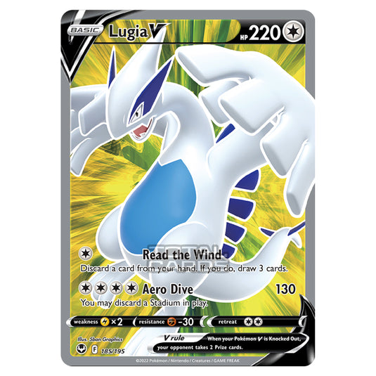 Pokemon - Sword & Shield - Silver Tempest - Lugia V - 185/195