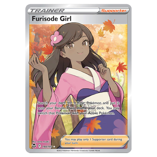 Pokemon - Sword & Shield - Silver Tempest - Furisode Girl - 190/195